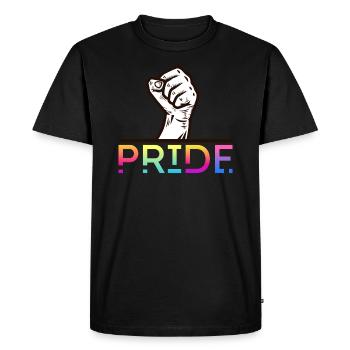Orgueil - T-shirt Premium bio Homme - noir - Devant - Nico (187cm)