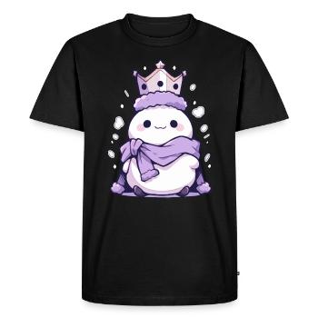 Cute Christmas Snowman - Holiday Design - Men's Premium Organic T-Shirt - black - Front - Nico (187cm)
