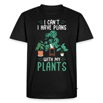Plantes d’intérieur - T-shirt Premium bio Homme - noir - Devant - Nico (187cm)