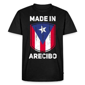 Porto Rico - T-shirt Premium bio Homme - noir - Devant - Nico (187cm)