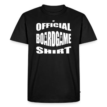 Boardgamer tshirt - Mon maillot officiel de jeu de société - T-shirt Premium bio Homme - noir - Devant - Nico (187cm)