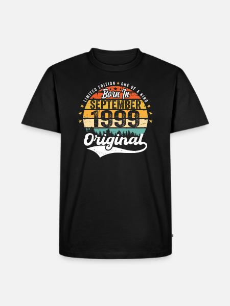 September 1999 Jubilee 1999 September - Men's Premium Organic T-Shirt - black