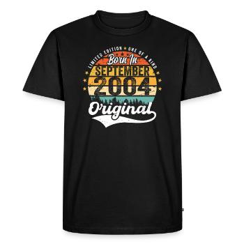 September 2004 Jubilee 2004 September - Men's Premium Organic T-Shirt - black - Front - Nico (187cm)