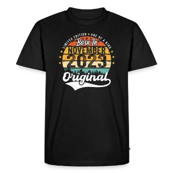 Légendaire depuis novembre 2023 - 2023 - T-shirt Premium bio Homme - noir - Devant - Nico (187cm)