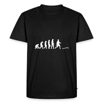 Cornhole evolution - Men's Premium Organic T-Shirt - black - Front - Nico (187cm)