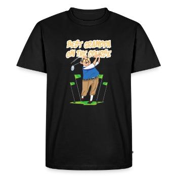 Golf - Meilleur grand-père sur le parcours - T-shirt Premium bio Homme - noir - Devant - Nico (187cm)