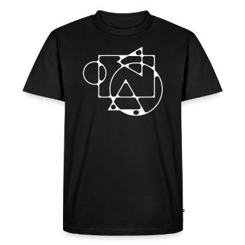 metaball geometry - Men's Premium Organic T-Shirt - black - Front - Nico (187cm)