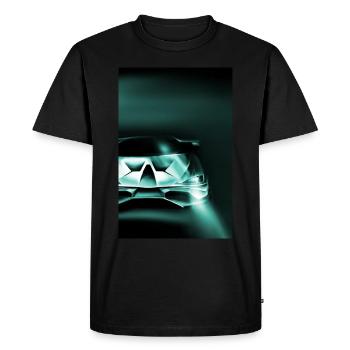 Chemise de voiture Racing - T-shirt Premium bio Homme - noir - Devant - Nico (187cm)