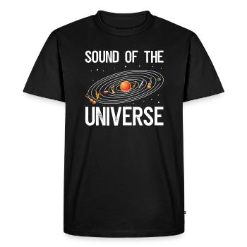 Le son de l’univers - T-shirt Premium bio Homme - noir - Devant - Nico (187cm)