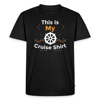 This Is My Cruise Shirt - Cruise Ship - Men's Premium Organic T-Shirt - black - Front - Nico (187cm)