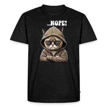 Nope! naysayers - employees, work colleagues - Men's Premium Organic T-Shirt - black - Front - Nico (187cm)