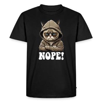 Nope! naysayers - employees, work colleagues - Men's Premium Organic T-Shirt - black - Front - Nico (187cm)