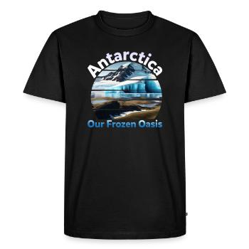 L’Antarctique, notre gelée - T-shirt Premium bio Homme - noir - Devant - Nico (187cm)