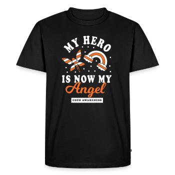 Hommage à un héros de la MPOC - T-shirt Premium bio Homme - noir - Devant - Nico (187cm)