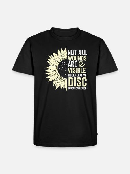 Intervertebral disc degeneration Discosis - Men's Premium Organic T-Shirt - black