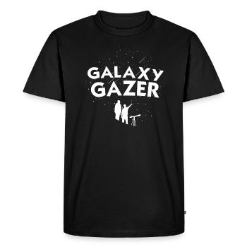 Galaxy Viewer : Explorez l’univers - T-shirt Premium bio Homme - noir - Devant - Nico (187cm)