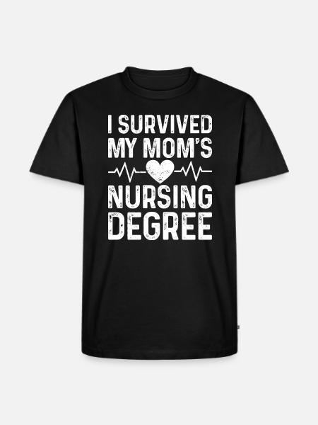 I graduated from nursing school - Men's Premium Organic T-Shirt - black