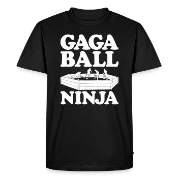 Gaga Ball Dodgeball Joueur de Gagaball Gaga Ball - T-shirt Premium bio Homme - noir - Devant - Nico (187cm)