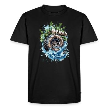 Équipe 4x4 Offroad Tire Crew - T-shirt Premium bio Homme - noir - Devant - Nico (187cm)