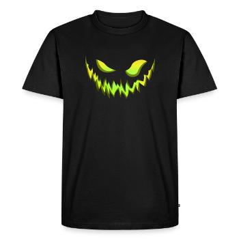 monstre, monstre effrayant, costume monstre - T-shirt Premium bio Homme - noir - Devant - Nico (187cm)