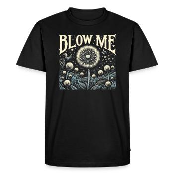 Pissenlit - Cadeau amusant pour les amoureux de la nature - T-shirt Premium bio Homme - noir - Devant - Nico (187cm)