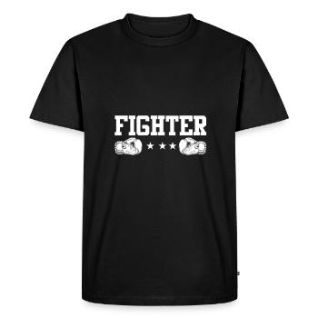 boxe - T-shirt Premium bio Homme - noir - Devant - Nico (187cm)
