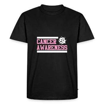 Sensibilisation au cancer - T-shirt Premium bio Homme - noir - Devant - Nico (187cm)