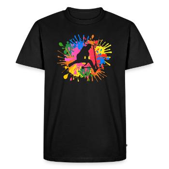 Scooter acrobatique - T-shirt Premium bio Homme - noir - Devant - Nico (187cm)