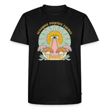 Graphique de motivation Sun Sunshine - T-shirt Premium bio Homme - noir - Devant - Nico (187cm)