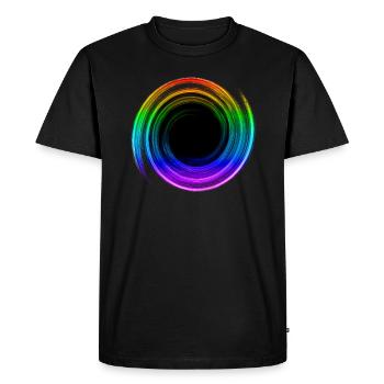 Trou noir, Espace, Physique, Univers, Gay - T-shirt Premium bio Homme - noir - Devant - Nico (187cm)
