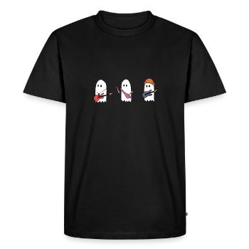 Sunset Curve - Julie et les fantômes - T-shirt Premium bio Homme - noir - Devant - Nico (187cm)