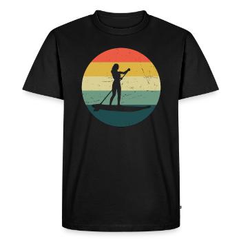 Sup Standup Paddling Standup Paddle Stand up Paddl - T-shirt Premium bio Homme - noir - Devant - Nico (187cm)
