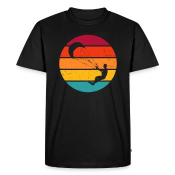 Kitesurf Hommes Femmes Kitesurfer Kitesurfer - T-shirt Premium bio Homme - noir - Devant - Nico (187cm)