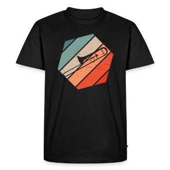 Brass Band Trombonists Tenor Trombone Brass - Men's Premium Organic T-Shirt - black - Front - Nico (187cm)