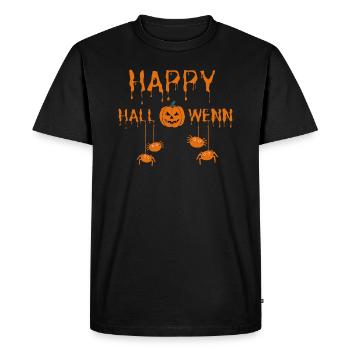 Joyeux halloween - T-shirt Premium bio Homme - noir - Devant - Nico (187cm)