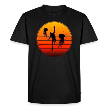 Divers Women Scuba Diver Diver Scuba Divers Divers - Men's Premium Organic T-Shirt - black - Front - Nico (187cm)