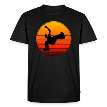 Men's Women Breakdance Bboy Hip Hop Hiphop - Men's Premium Organic T-Shirt - black - Front - Nico (187cm)