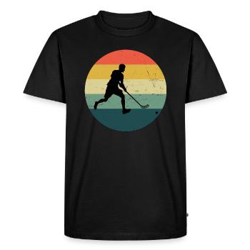 Innebandy Homme Floorball Floorball Floorball Spie - T-shirt Premium bio Homme - noir - Devant - Nico (187cm)