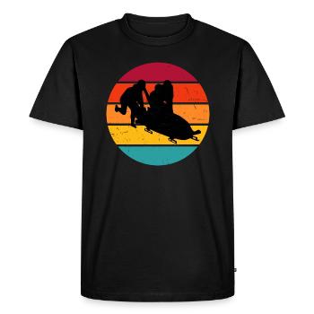 Bobsleigh Sports Men's Bobsleigh Bob Track Two-man Bobsleigh - Men's Premium Organic T-Shirt - black - Front - Nico (187cm)