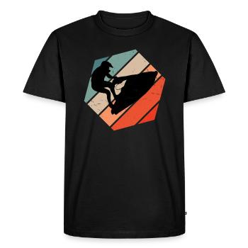 Women's Water Sports Jetski Jetskiing Jet skiing - Men's Premium Organic T-Shirt - black - Front - Nico (187cm)