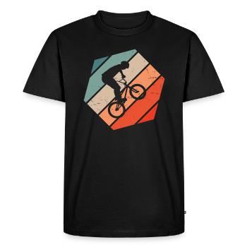 BMX Vélo Femmes Vélo Vélo BMX Garçons - T-shirt Premium bio Homme - noir - Devant - Nico (187cm)