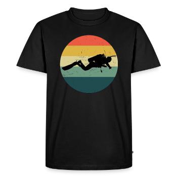Scuba Diving Scuba Diver Diver Diver - Men's Premium Organic T-Shirt - black - Front - Nico (187cm)