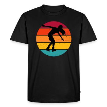 Skate Men Women Roller Skating Roller Skates - Men's Premium Organic T-Shirt - black - Front - Nico (187cm)
