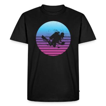 Diver Scuba Diver Diving Men's Scuba Diver - Men's Premium Organic T-Shirt - black - Front - Nico (187cm)