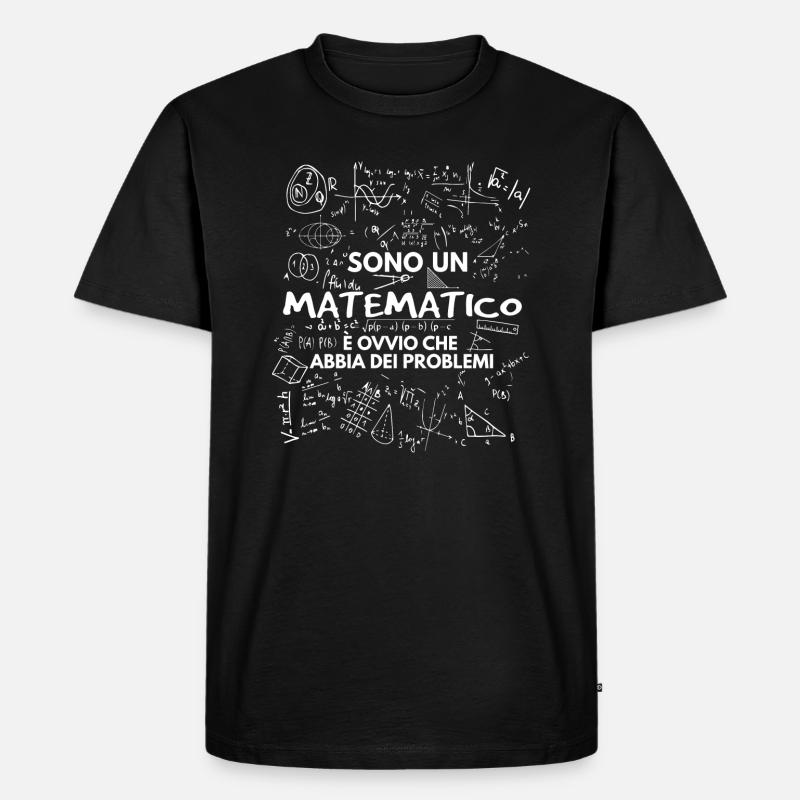 Matematico - Männer Premium Bio T-Shirt - Schwarz