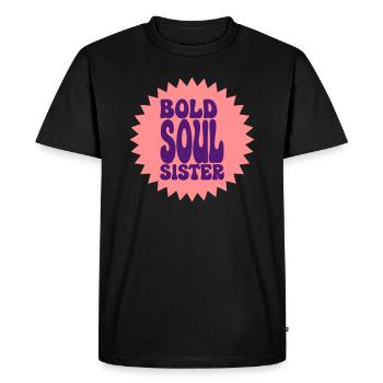 BOLD SOUL SISTER - Men's Premium Organic T-Shirt - black - Front - Nico (187cm)