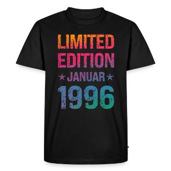 Fête d'anniversaire en édition limitée Vintage 1996 - T-shirt Premium bio Homme - noir - Devant - Nico (187cm)