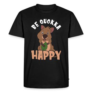 Quokka - T-shirt Premium bio Homme - noir - Devant - Nico (187cm)