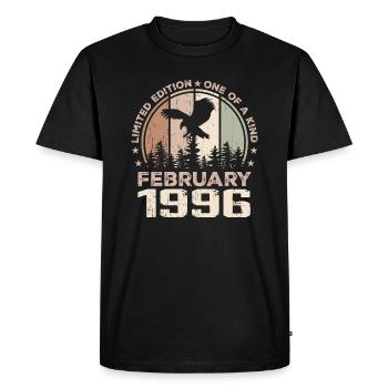 Incomparable depuis février 1996, 28e Anniversaire - T-shirt Premium bio Homme - noir - Devant - Nico (187cm)