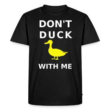 Ne te dérobe pas avec moi - T-shirt Premium bio Homme - noir - Devant - Nico (187cm)